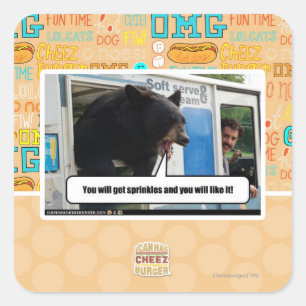 Sprinkles Square Sticker