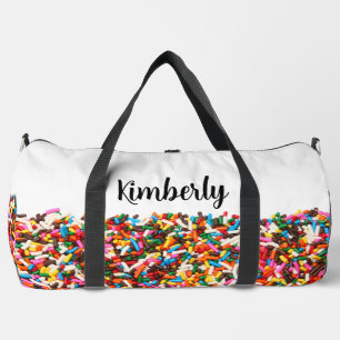 Sprinkles w/Name Duffle Bag