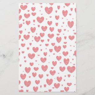 Sprinkling of Hearts Stationery