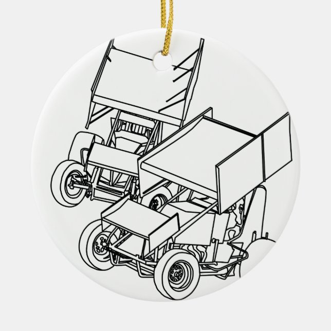 sprint6-6 [Converted].ai Ceramic Tree Decoration (Front)