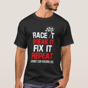 Sprint Car Racing Proud Race Track Racer T-Shirt