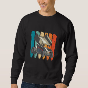 Sprint Car Racing Sprint Car Retro Dirt Track Raci Sweatshirt