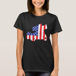 Sprint Car Racing Usa Flag American Inside Me Dirt T-Shirt
