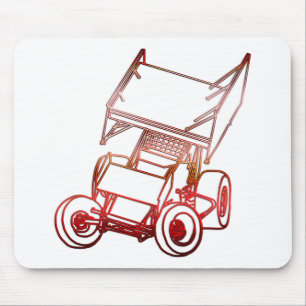 Sprint Car Skewed/Sunset Mouse Mat