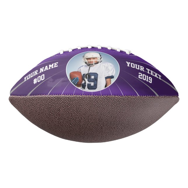 Sprint Custom Football Purple American Football (Rotated 270)