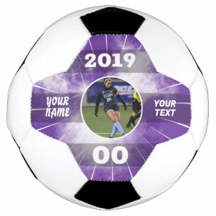Sprint Custom Soccer Ball Purple