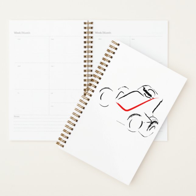 Sprintcar 01 Black and Red Planner (Display)