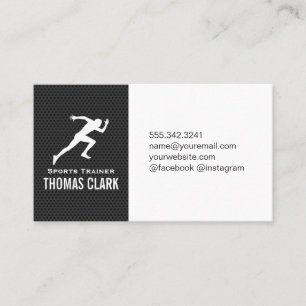 Sprinter Sports Trainer (carbon pattern) Business Card