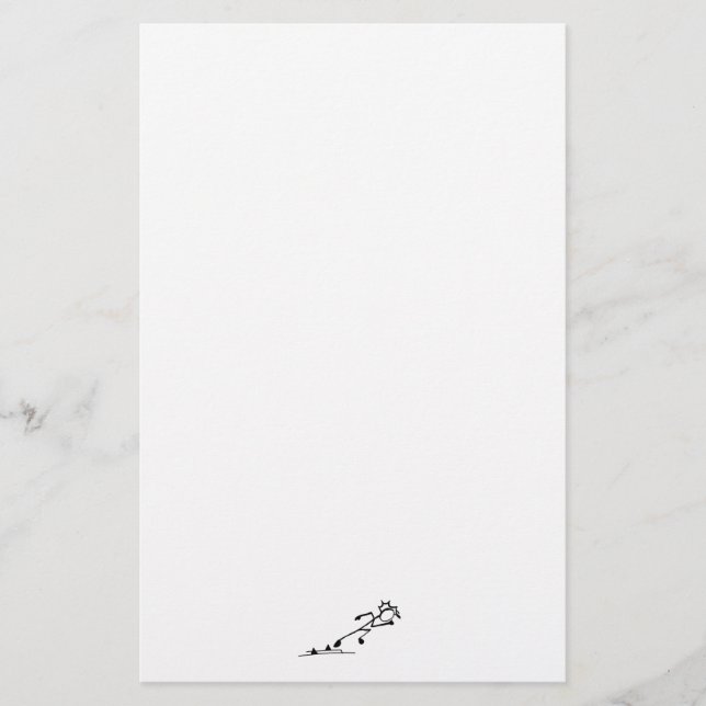 Sprinter Stickman Track and Field Paper (Front)