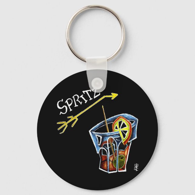 Spritz Aperol Accessories and Gifts - Venice Italy Key Ring (Front)