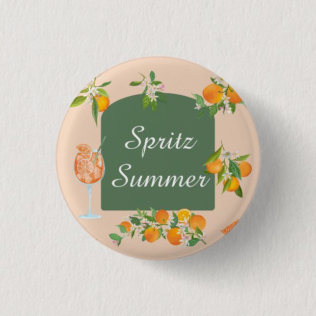 Spritz Summer Birthday 3 Cm Round Badge (Front)