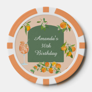 Spritz Summer Birthday Poker Chips