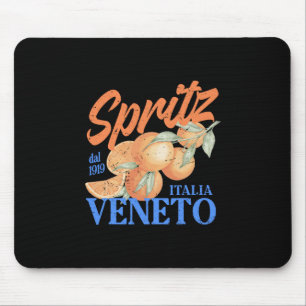 Spritz Veneto Dal 1919 Italia Vintage Orange Wine Mouse Mat