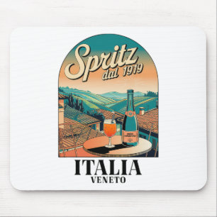 Spritz Veneto Italia Vintage Orange Wine Tail 2 Mouse Mat