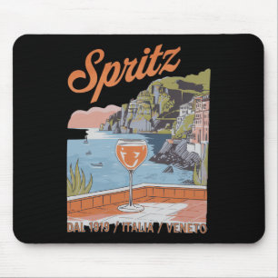 Spritz Veneto Italia Vintage Orange Wine Tail 3  Mouse Mat