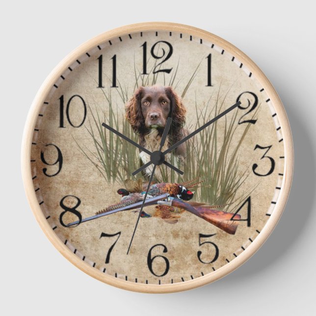 Sprocker Spaniel  Clock (Front)