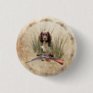 Sprocker Spaniel Tapestry Poster Triptych Acrylic  3 Cm Round Badge