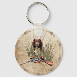 Sprocker Spaniel Tapestry Poster Triptych Acrylic  Key Ring