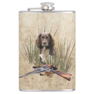 Sprocker Spaniel Teapot Gift Box Ceramic Tile Glas Hip Flask