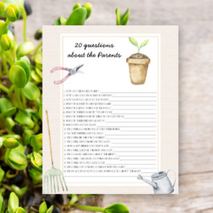 Sprout - games - 20 questions about the parents