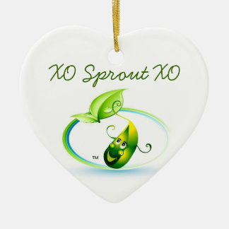 Sprout Heart By Pâtisseries Poétique de Muse Ceramic Tree Decoration