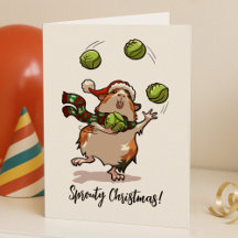 Sprouty Christmas! Guinea Pig Juggling Sprouts