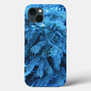 Spruce branches covered with snow & frost crystals iPhone 13 case