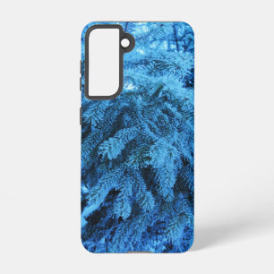 Spruce branches covered with snow & frost  samsung galaxy case