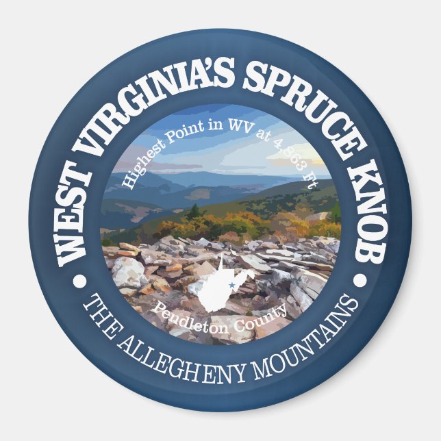 Spruce Knob Magnet (Front)