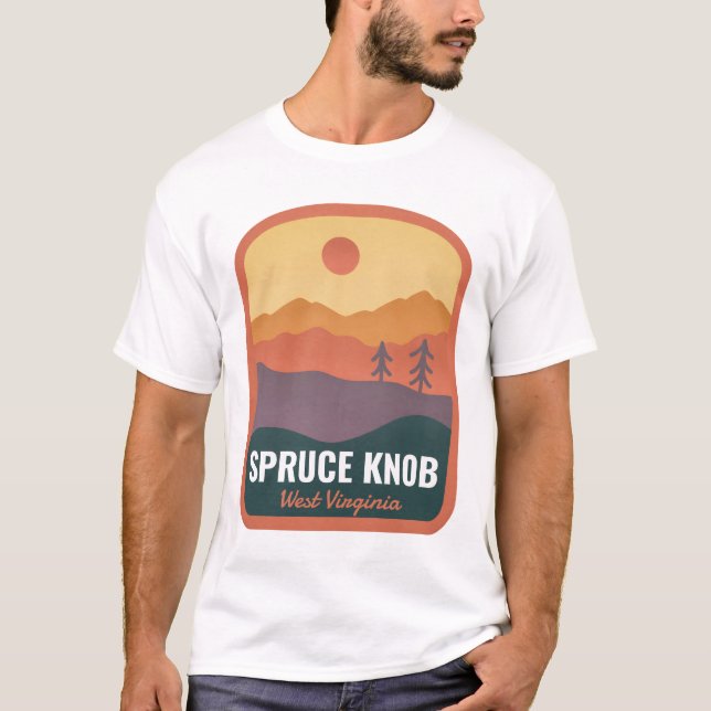 Spruce Knob West Virginia Sunset T-Shirt (Front)