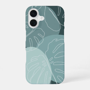 Spruce & Mint Boho Tropical Monstera Leaf iPhone 16 Case
