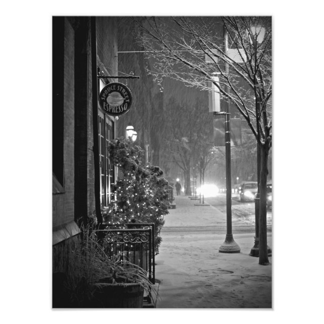 Spruce Street Espresso Photo Print (Front)