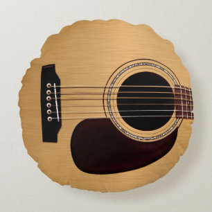 Spruce Top Acoustic Guitar Round Cushion