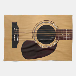 Spruce Top Acoustic Guitar Tea Towel