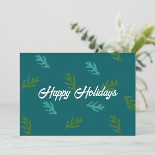 Spruce Twigs - Scent of a Forest Happy  Holiday Card