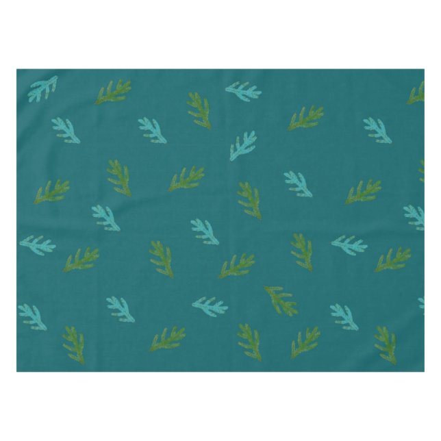 Spruce Twigs - Scent of a Green Forest  Tablecloth (Front (Horizontal))