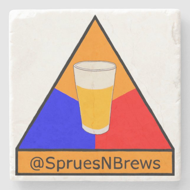 @SpruesNBrews Armoured Division Premium Coaster (Front)