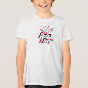 Sprunki Celebration – Child Art by Yuho Tri-Blend Shirt
