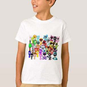 Sprunki Love!   Simon Oren Funbot Pinki Wenda  T-Shirt