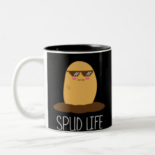 Spud Life - Design for Potato Fans Two-Tone Coffee Mug