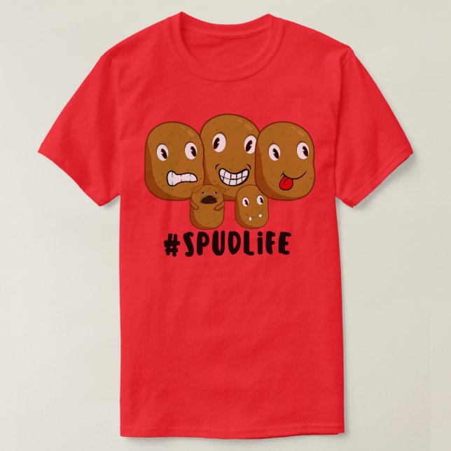 spud life potato T-Shirt (Design Front)