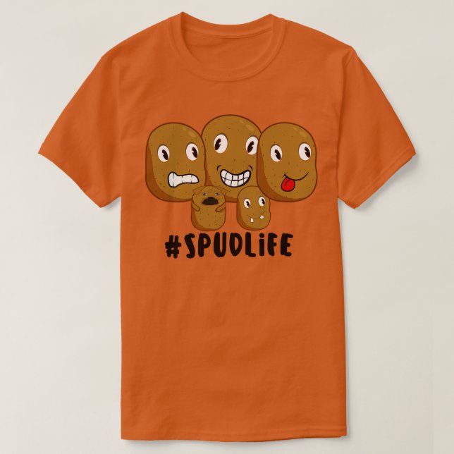 spud life potato T-Shirt (Design Front)