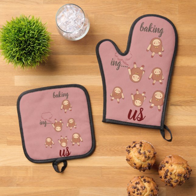 : Spud-Tastic Potato Oven Mitt & Pot Holder Set (Top Down)