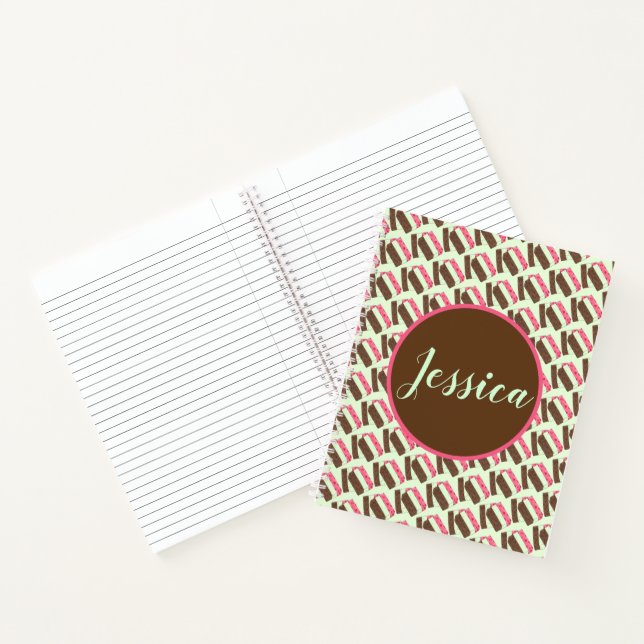 Spumoni Italian Gelato Ice Cream Dessert Spumone Notebook (Inside)