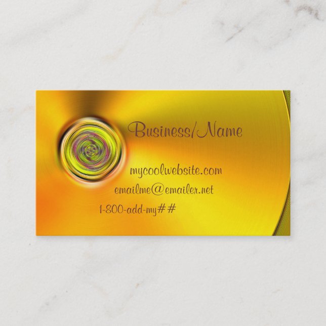 Spun Gold Business Card (Front)