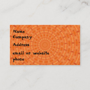Spun Out Orange Business Card
