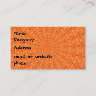 Spun Out Orange Business Card