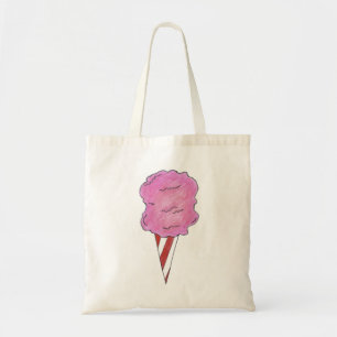 Spun Sugar Pink Cotton Candy Fair Food Tote Bag
