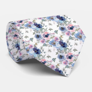 Spun Sugar & Skydiver Blue Wedding Keepsake Neck T Tie