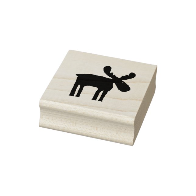 Spunky Moose 2 inch Rubber Stamp (Stamp)